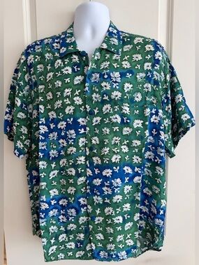Jams World Men’s Hawaiian Aloha Short Sleeve Shirt, L, Great Condition